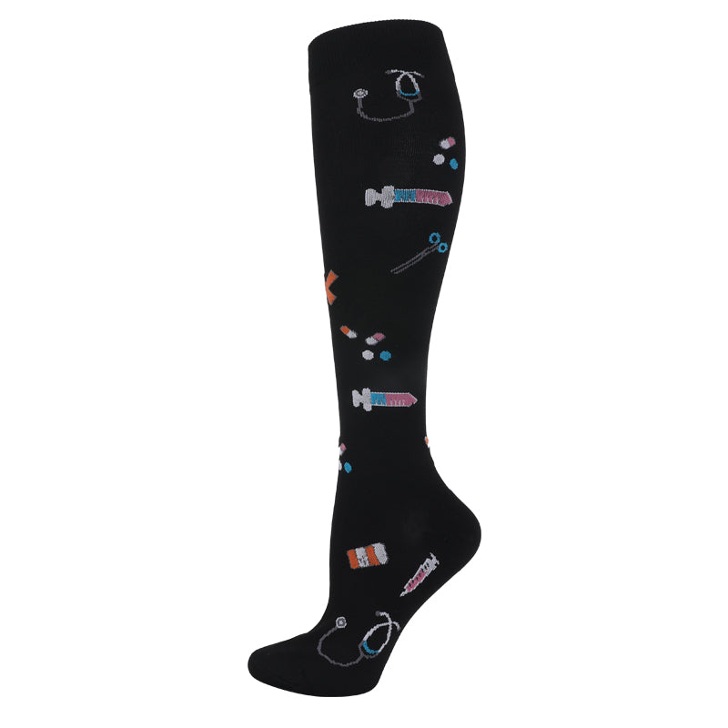 MediSupport Unisex Compression Socks (Black)