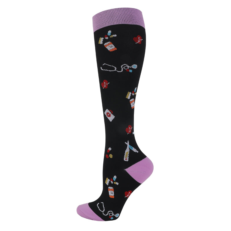 MediSupport Unisex Compression Socks (Black)