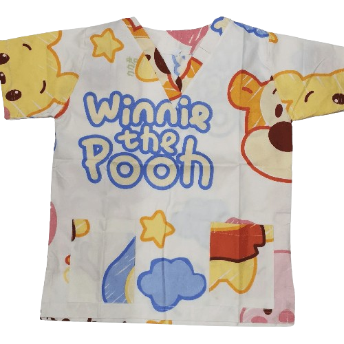 Winnie the Pooh Nurse Scrub Top