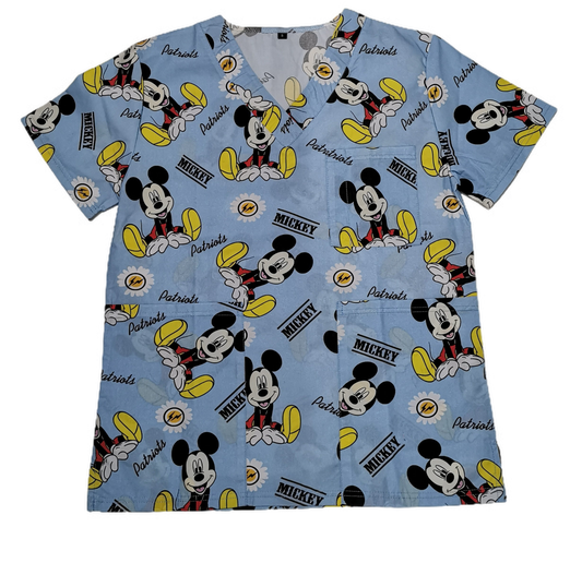 Mickey Mouse Patriots Nurse Scrubs - Classic, Comfortable & Functional