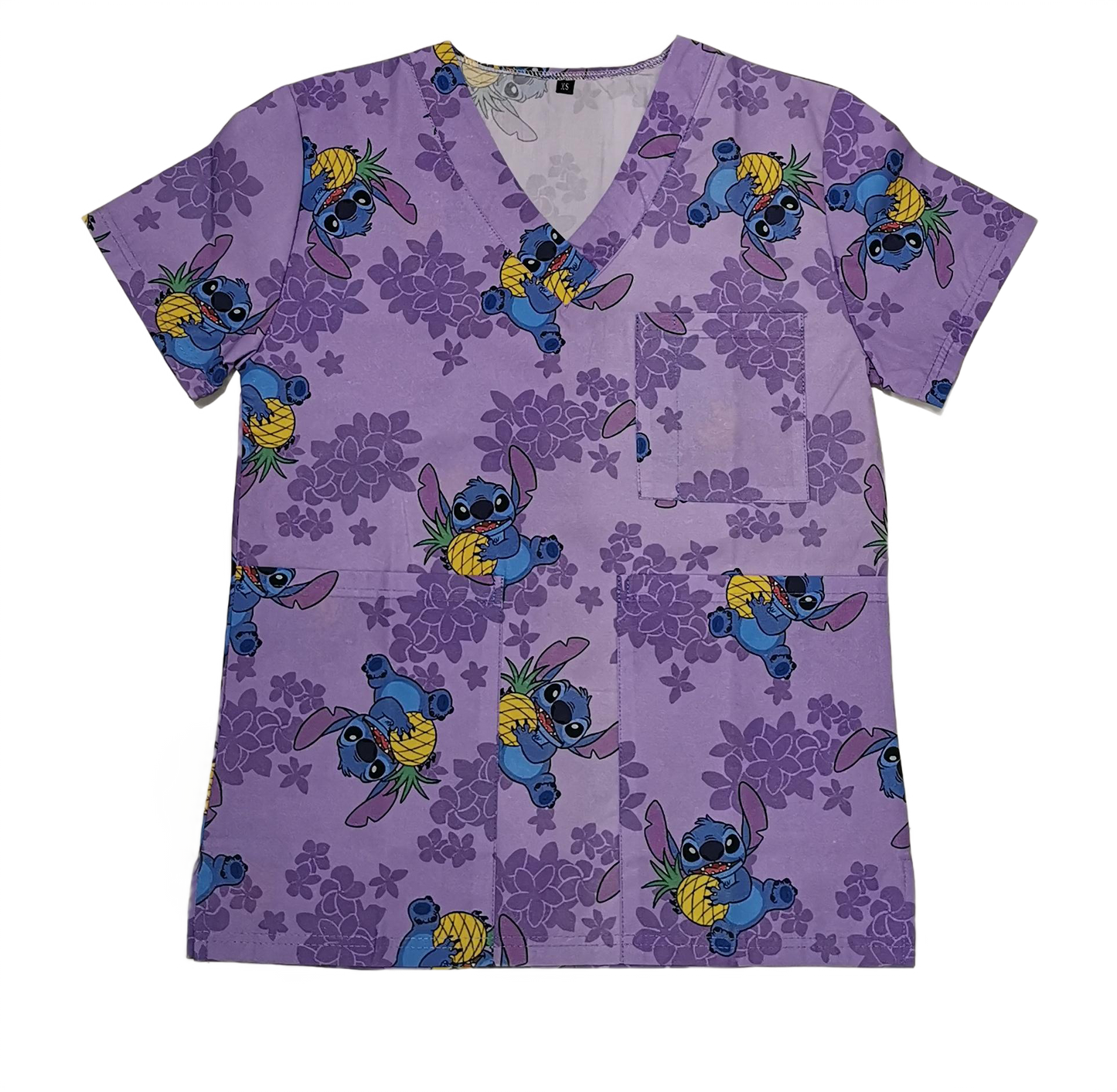 Stitch Pineapple Nurse Scrubs - Fun, Comfortable & Durable