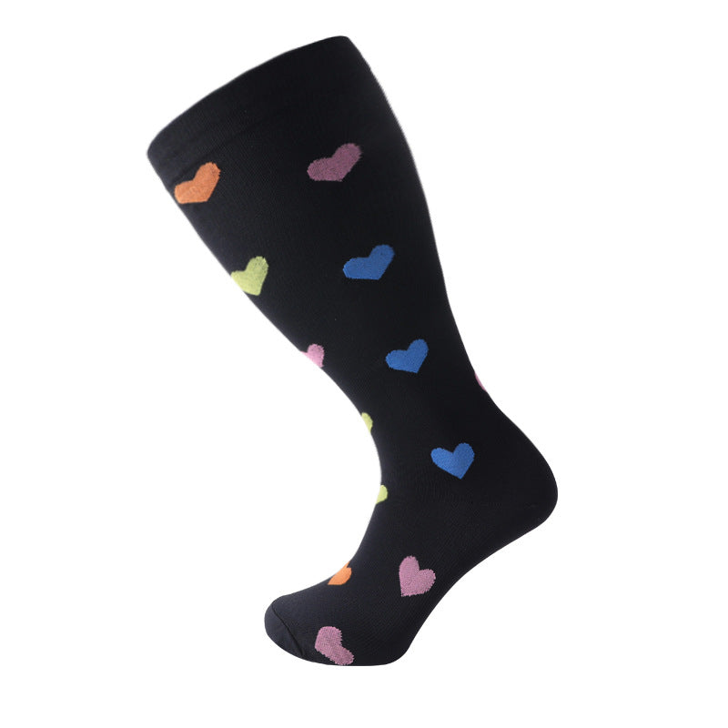 MediSupport Plus Size Compression Socks (Colorful)