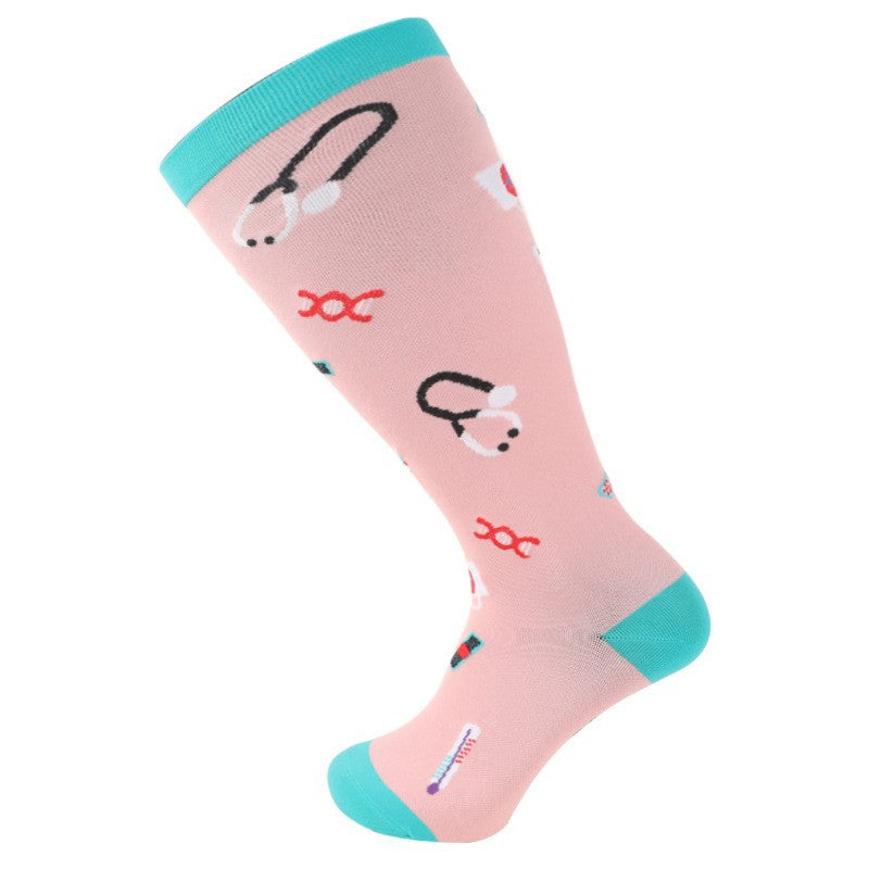 MediSupport Plus Size Compression Socks (Colorful)